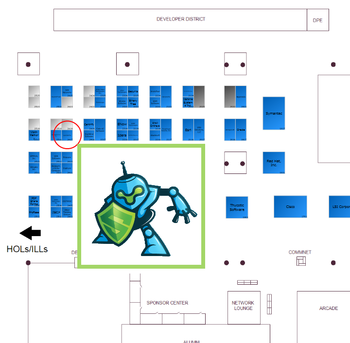 LeanSentry booth location at TechEd 2013